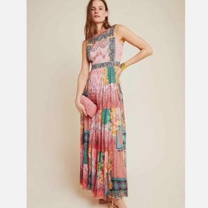 ANTHROPOLOGIE BHANUNI by Jyoti Alessandra maxi dress in pink Size 10